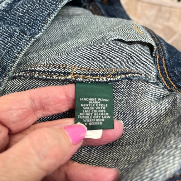 Women’s LRL Lauren Jeans Co Ralph Lauren Button Down Jeans Jacket Size M - Picture 7 of 10